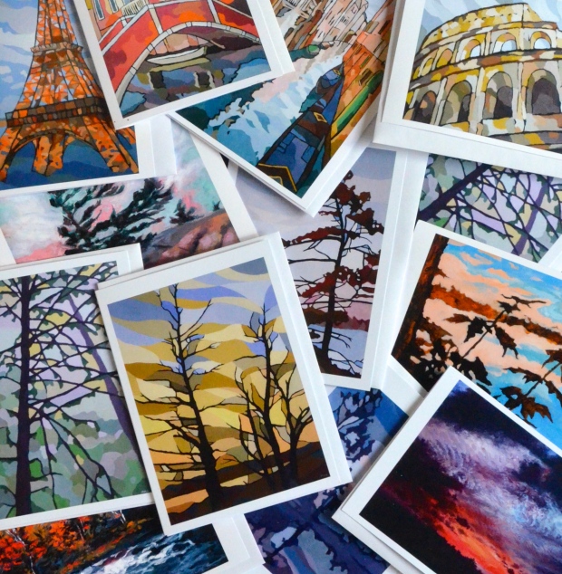 Oil painting art cards